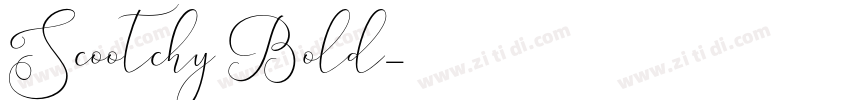 Scootchy Bold字体转换